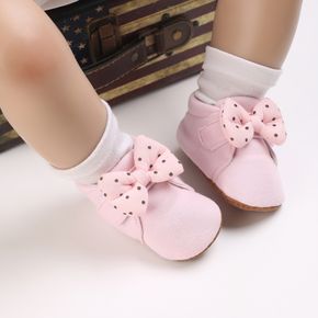 Baby / Toddler Polka Dots Bow Velcro Prewalker Shoes