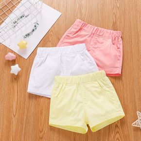 100% Cotton Solid Color Baby Shorts