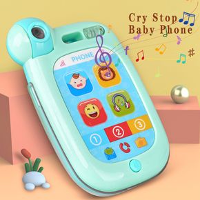 Mobile Phone Toy Early Education Story Machine Infants Baby Soothing Crying Toys