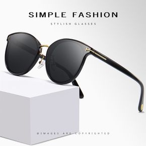 polarisierte Sonnenbrillen schwarz / beige / braun / rosa / braun Colorblock 2209
