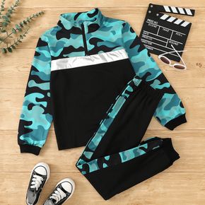Kid Boy Trendy Camouflage Top and Pants Set