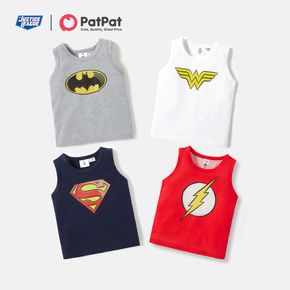 Justice League Kid Boy/Kid Girl Logo Print Sleeveless Tee