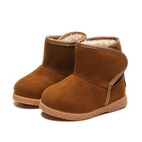 Toddler Solid Cotton Fleece-lining Snow boots