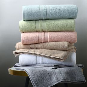 Pure Cotton Multicolor Optional Absorbent Soft Towel