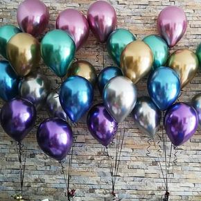 10pcs globos metálicos de cromo cumpleaños, boda, la decoración temporada de graduaciones