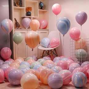 Party Pastell Ballons 50pcs 10" Macaron Latexballons für Geburtstag, Hochzeit, Engagement Jahrestag Weihnachtsfest party - Multi-Color