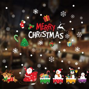 weihnachtsfenster klammern weihnachtsfensterdekoration frohe weihnachten fensteraufkleber für glasfenster