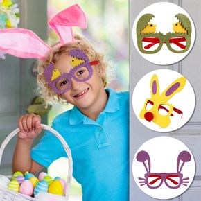 Easter Glasses Rabbit Bunny Chick Eggs Decor Glasses Photography Props Easter Party Decoration Supplies