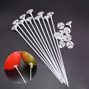 20pcs/50pcs Balloon Stick Stand Plastic Balloon Sticks Holders with Cups for Party Decoration Balloon Accessories