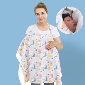 Nursing Cover Multi-use Baby Breastfeeding Poncho 360° Coverage Privacy Comfortable Breathable Stroller Cover Mosquito Net