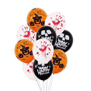 15Pcs Halloween Latex Balloons Party Decoration Supplies