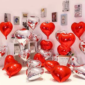 10-pack Valentine's Day Heart Balloon for Weddings Birthday Anniversary Valentine's Day Party Decoration