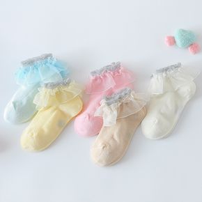 Baby / Toddler / Kid Mesh Lace Flounced Socks