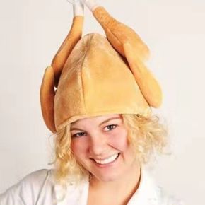 Thanksgiving Turkey Hat Funny Roasted Cooked Turkey Hat Thanksgiving Day Hats Costume Dress Up Holiday Costume Party Accessory