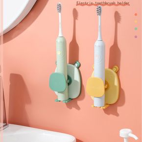 Electric Toothbrush Holder Free Punch Wall Mounted Tooth Brush Organizer Cute Cartoon Waterproof Electric Toothbrush Holder
