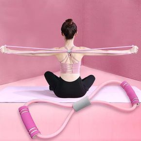 Resistance Band Pull Rope Band Chest Expander 8 Exercise Cord for Muscle Training Exercise Yoga Gym Home Outdoor