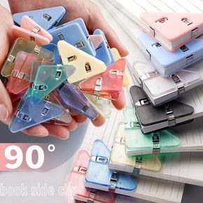 5-pack Book Page Corner Clips Triangular Clip Magazine Books Test Paper Protect Clip Office School Stationery Accessories