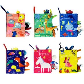 Soft Toys Baby Cloth Books, Touch and Feel Crinkle Books for Babies & Toddler, Early Development Interactive Toys