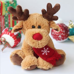 Christmas Elk Doll Plush Toy Christmas Decoration Christmas Present for Child