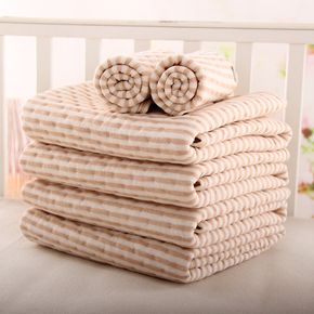 100% Baumwolle Streifendruck wasserdichte Wickelauflage Babymatratze waschbar wiederverwendbare atmungsaktive auslaufsichere Baby-Matratzenauflage
