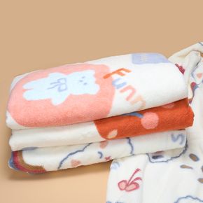 Baby Towel Cute Cartoon Hooded Coral Fleece Bath Towel Face Washing Water Absorption Towel Soft Household Bath Towel