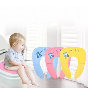 Folding Travel Potty Seat Portable Toilet Seat Fits Most Toilets for Toddlers Kids Boys and Girls