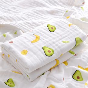 100% Cotton Four-layer Gauze Baby Washable Quilt Cartoons Baby Blankets Breathable Swaddle Blanket Receiving Blanket