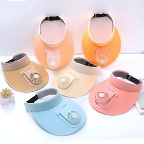 Frauen USB-Ladeventilator Baseballmütze 3-fach einstellbarer Sommer-Sonnenschutzhut