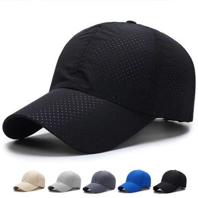Adult Simple Solid Breathable Mesh Baseball Cap