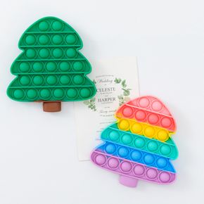 Pine Tree Rainbow Sensory Toys Stress Relief Toy Kids Silicone Play Educational Toy