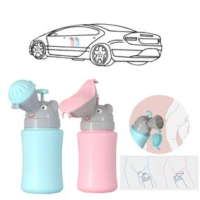 Kids Pee Bottle Travel Potty Portable Elephant Leakproof Urinal Pee Potty Cup Emergency Toilet Pee Container Pee Training for Boys Girls