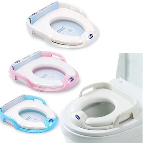 Potty Training Seat with Handles Fits O/V/U Toilets for Boys and Girls
