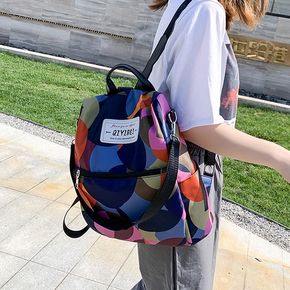 Women Waterproof Oxford Cloth Backpack Travel Shoulder Backpack