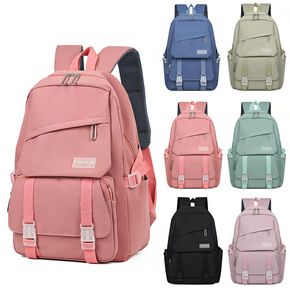 Women Solid Backpack Waterproof School Bookbag Work Backpack