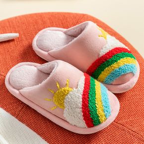 Toddler / Kid Rainbow Plush Slippers