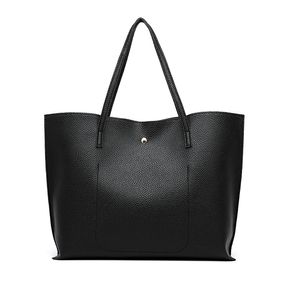 Lychee Fransen-Umhängetasche mit großer Kapazität reine Farbe minimalistische Handtaschen für Frauen