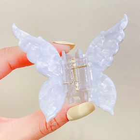 Marble Butterfly Hair Claw for Girls