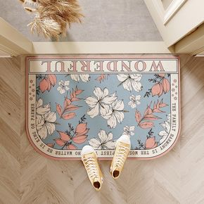 Area Rugs Flower Pattern Carpet Living Room Bedroom Sofa Mat Soft Diatom Mud Absorbent Bathroom Mat Carpet Home Decor