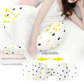 100% algodão apoio para dormir almofada de maternidade cintura apoio barriga almofada travesseiro travesseiro travessas lado