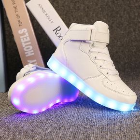 Toddler / Kid LED Light Up USB Rechargeable High Top Sneakers