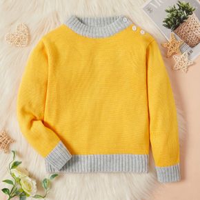 Baby / Toddler Solid Knitted Casual Sweater