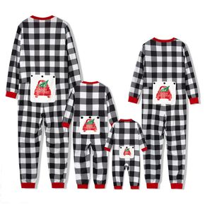 Family Matching Plaid Christmas Onesies Pajamas（Flame resistant）
