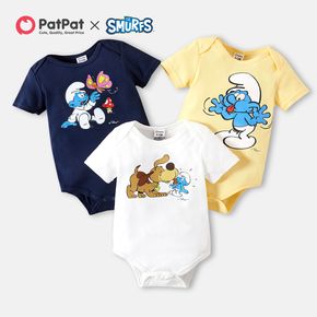 Smurfs Baby Boy/Girl Butterfly and Dog 100% Cotton Romper