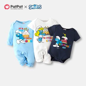 Smurfs Baby Boy/Girl First Birthday Cake Cotton One Piece