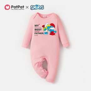 Smurfs Baby Girl 'My Best Father' 100% Cotton Jumpsuit