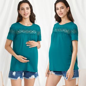 Maternity casual Print Round collar Short Sleeve T-shirt