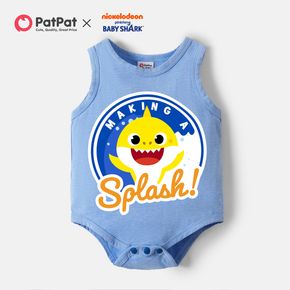 Baby Shark Big Graphic Cotton Tank Bodysuit For Baby
