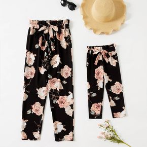 Allover Floral Print Straight Pants for Mom and Me