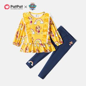 PAW Patrol 2-piece Toddler Girl Allover Rainbow Top and Leggings Set
