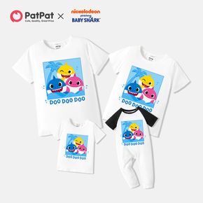 Baby Shark Family Matching Graphic Cotton Tee and Jumpsuit